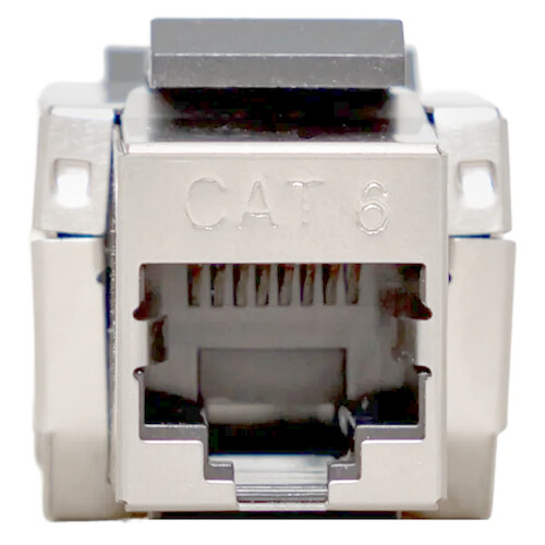 Модуль Keystone розеточный TERACOM PRO Cat.6 RJ-45 экранированный FTP 110 IDC 90 градусов